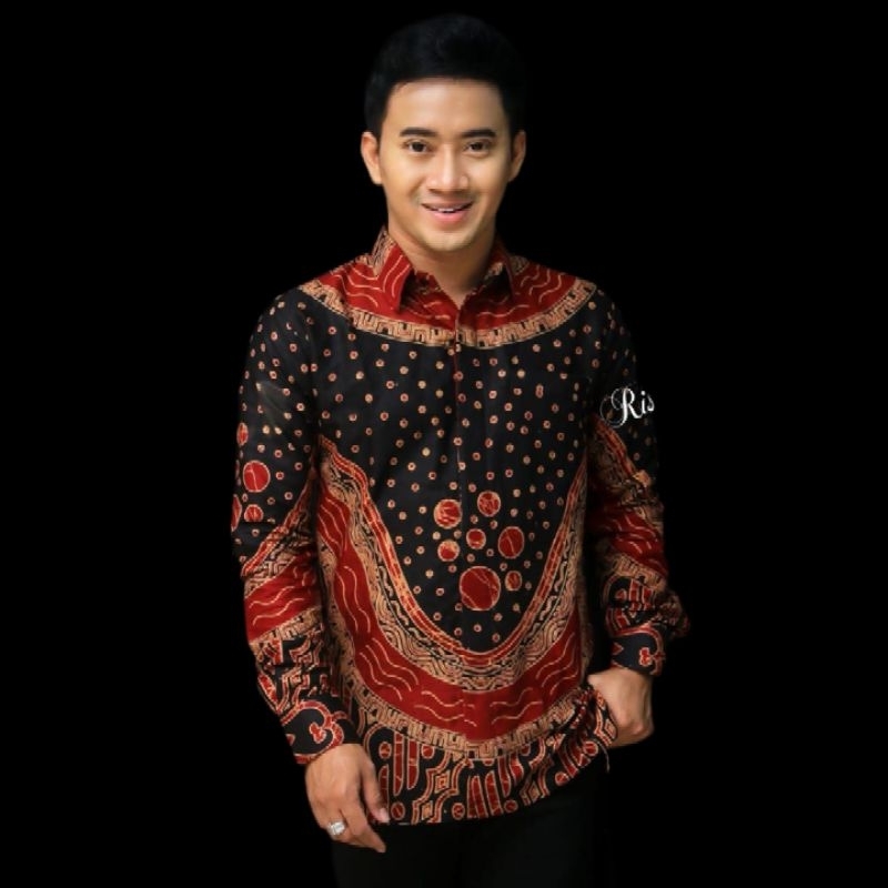 Kemeja batik pria lengan panjang reguler terlaris | Batik pria lengan panjang premium