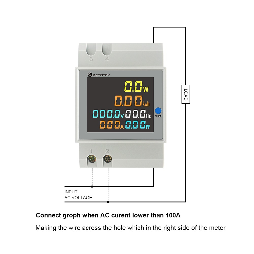 Kwh Pengukur Listrik Smart Power Penghemat Listrik Rumah Digital Voltmeter 220V 80A