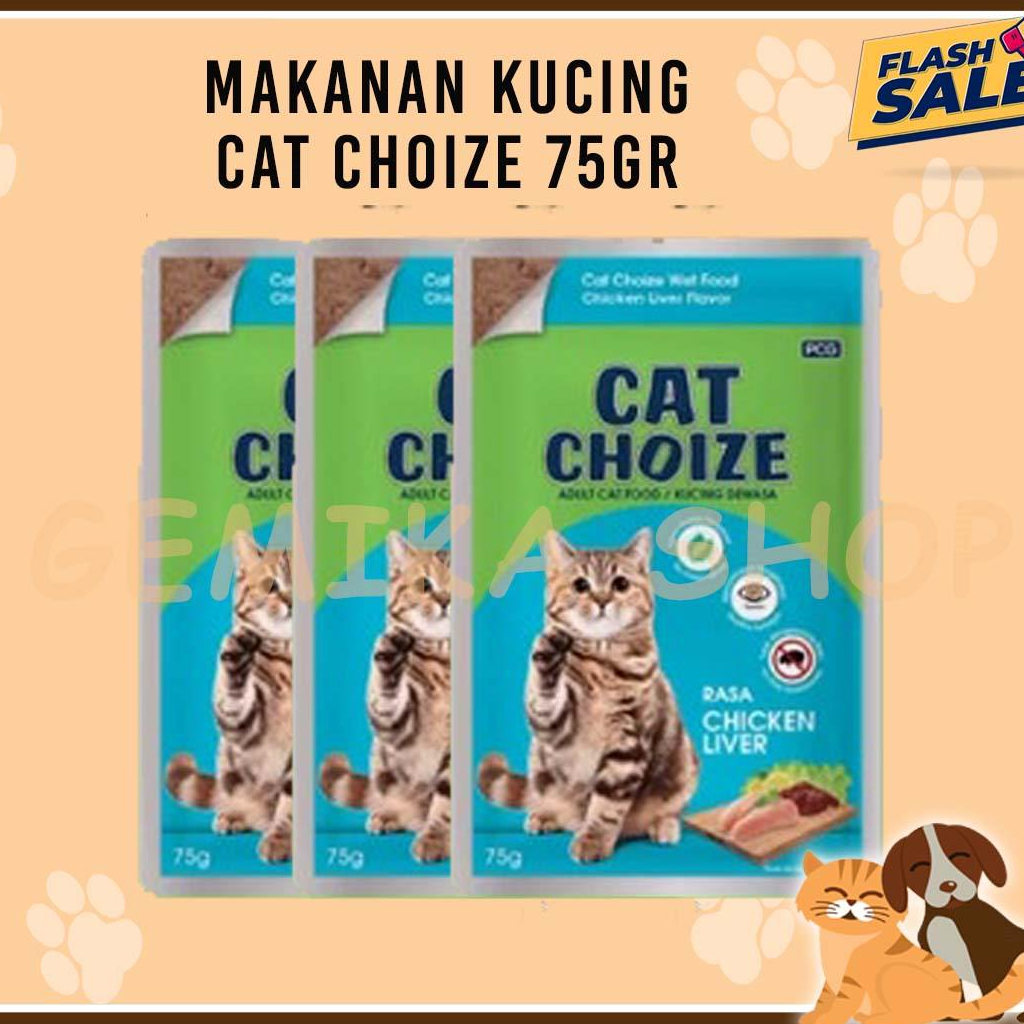 MAKANAN KUCING BASAH CAT CHOIZE POUCH 75GR