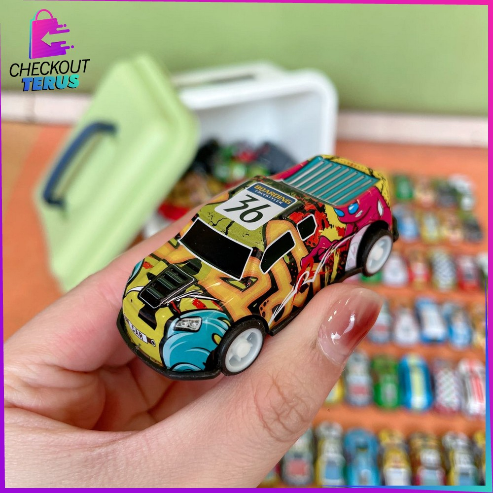 CT M314 Mainan Mobil Balap Mini Pull Back Colorfull 30PCS Set Container Box Car Toys Mini Sport Car Mobil Mobilan Balap Racing Anak