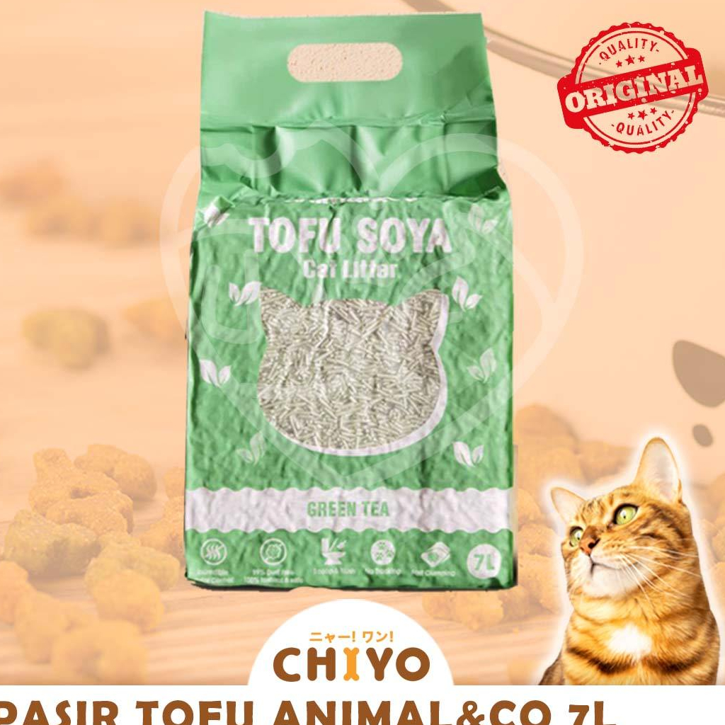 PASIR KUCING TOFU / SOYA PASIR GUMPAL ANIMAL&amp;CO 7L - PASIR TOFU 7L