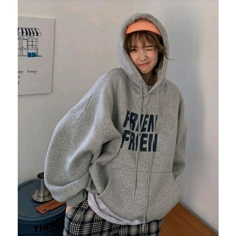 S - XXXXXL(6XL) Hoodie FRIENDS FRIEN Friend BIGSIZE Jaket Wanita Pria Soulmate Sweatshirt Jumbo XXL XXXL 4XL 5XL Korean Style Pink Navy Mustard beige krem Jaketin aja