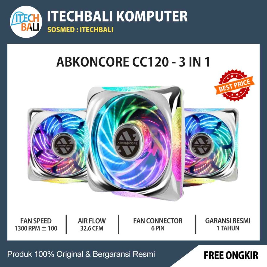 Fan Paket ABKONCORE CC120 SPECTRUM 3 IN 1 | ITECHBALI