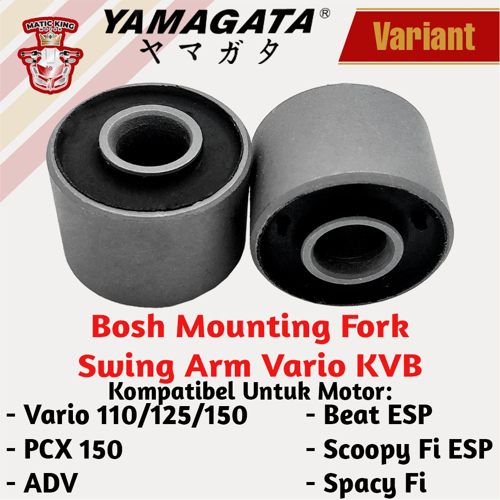 Bosh bush karet  engine mounting arm sasis Honda Vario Beat Scoopy Genio Deluxe PCX SET Yamagata