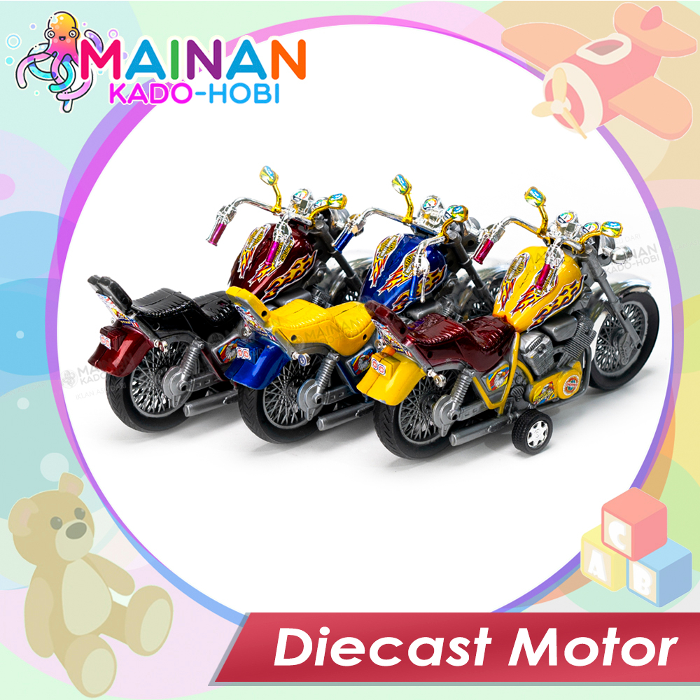 KADO ULANG TAHUN ANAK MAINAN MINIATUR DIECAST MOTOR BALAP MOTORCYCLE RACING