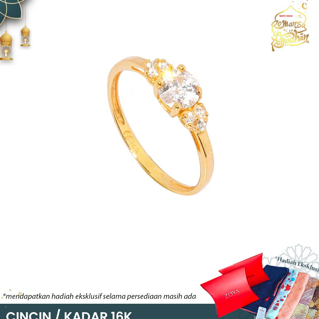 CINCIN EMAS MAS 16K PERHIASAN AKSESORIS WANITA EMAS WAHYU REDJO CC16KAP A15