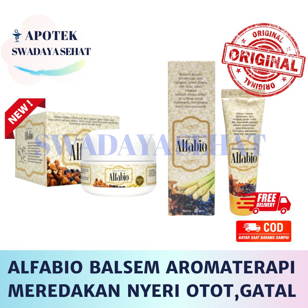 ALFABIO BALSEM Aromatherapy 20 Gram Tube - Untuk Nyeri Otot Gatal Hidung Tersumbat