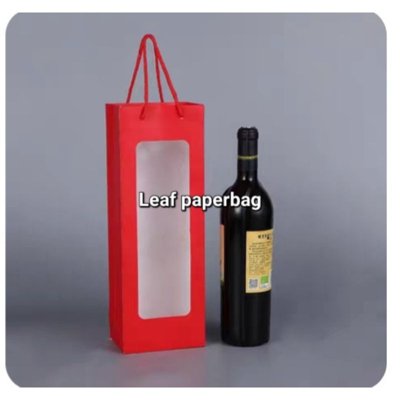 

Paper bag wine natal paperbag wine botol tas jinjing kemasan kantongan untuk botol markisa sirup wine beer minuman kaca paperbag window mika kotak gift box hadiah hampers hantaran