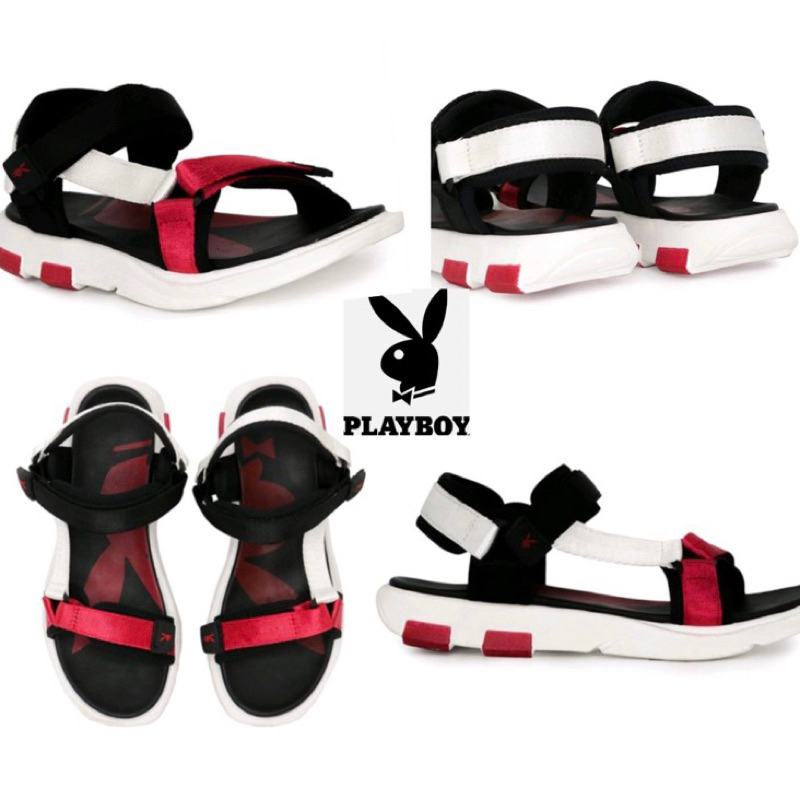 Sepatu Sandal Playboy Wanita Nanny Red Size 37 Sendal Wanita Playboy