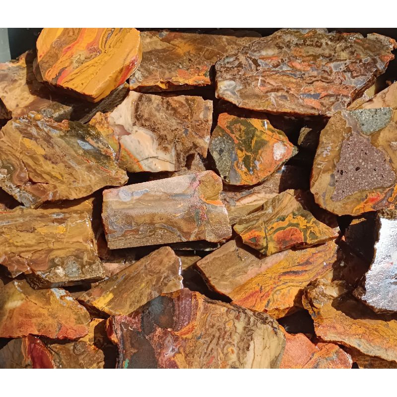 BAHAN NATURAL ROUGH PANCAWARNA GARUT KIARA PAYUNG / BATU AKIK MOTIF GAMBAR