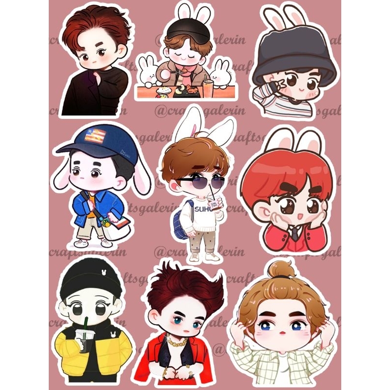 

STICKER CUTTING SUHO EXO WATERPROOF