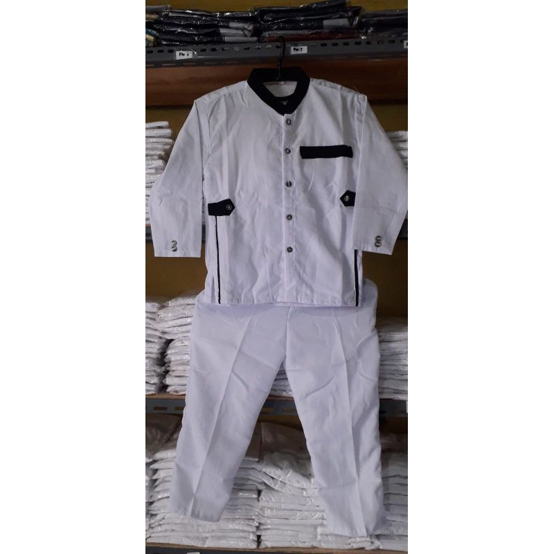 baju Koko jasko putih putih