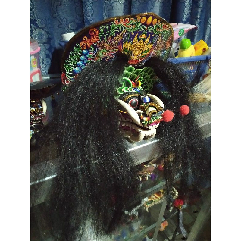 MINIATUR BARONGAN SIUNG JANGKAR JOWOAN jawa timuran bahan kayu