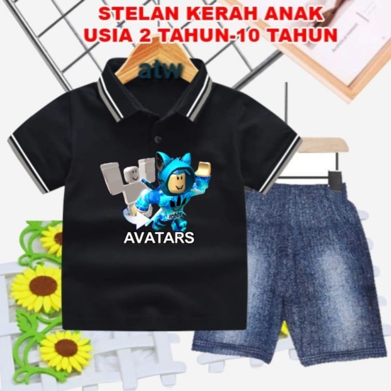 STELAN WANGKY ANAK/CELANA SEMI JEANS USIA 2 THN-10 THN (AVATARS)