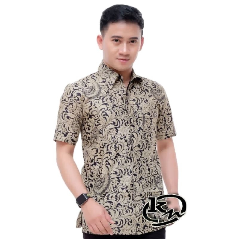 Kemeja batik pria lengan pendek reguler | Baju batik pria lengan pendek premium