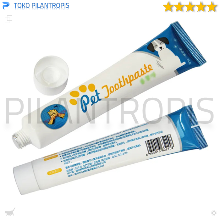 1SET SIKAT GIGI KUCING DAN ODOL PASTA GIGI KUCING ANJING PET TOOTHBRUSH TOOTHPASTE SET PET DENTAL GEL