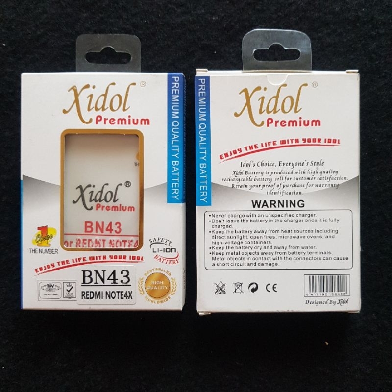 Baterai idol Xidol Redmi Note 4x BN43 Battery Premium