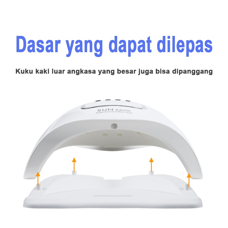 Bisa COD Alat Kecantikan Pengering Kutek Kuku UV LED Nail Dryer - SUN X5 X7 Plus pemanas gel 48W/120W/150W/180W untuk pengeringan gel kukuBisa