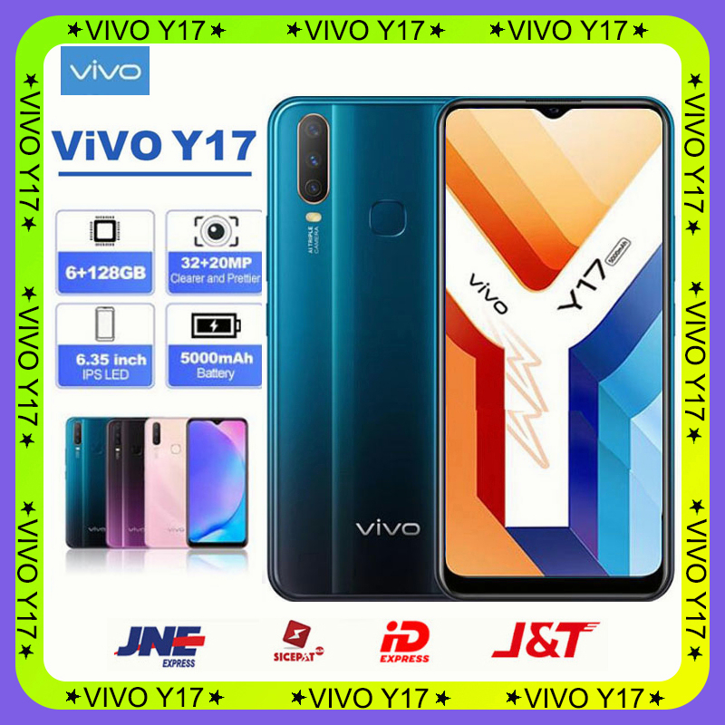 [Baru]VIVO Y17 Y12  Ram  4GB/128GB 6/128GB 6.35-inch hp smartphone MediaTek MT6765 5000mAh 4G Garansi 1 tahun