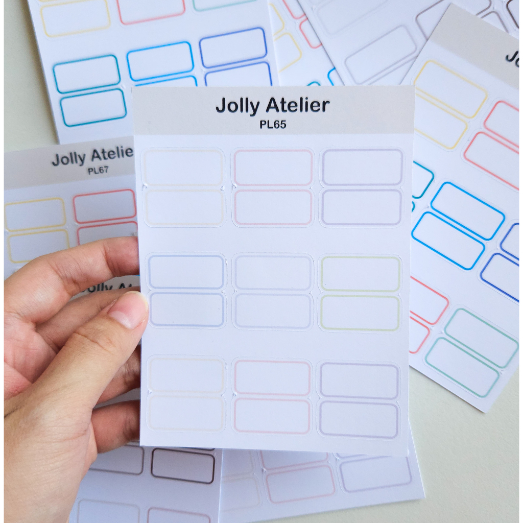 

Simple Tab sticker | journal deco sticker [jollyatelier]