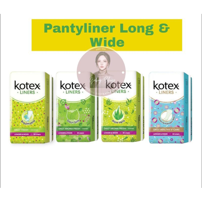 KOTEX LINERS PANTYLINER LONG & WIDE ISI 32