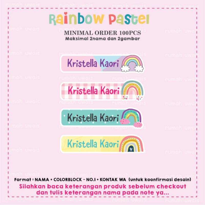 

sticker nama dan label baju PO libur lebaran