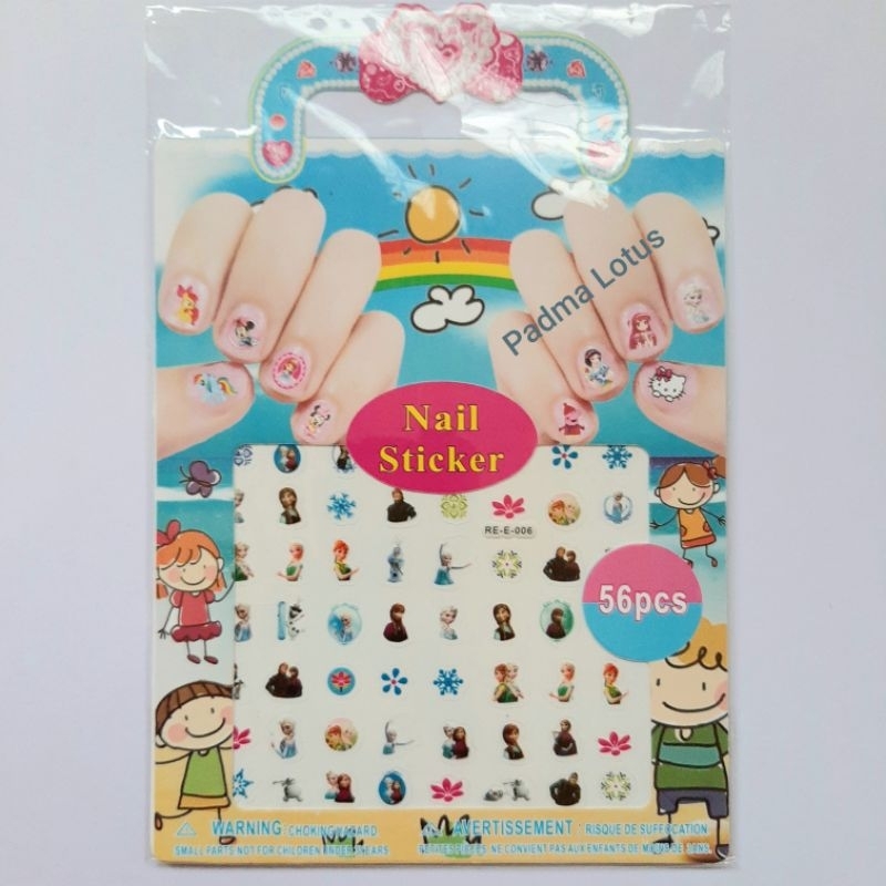 kids nail art stiker kuku anak mainan sticker