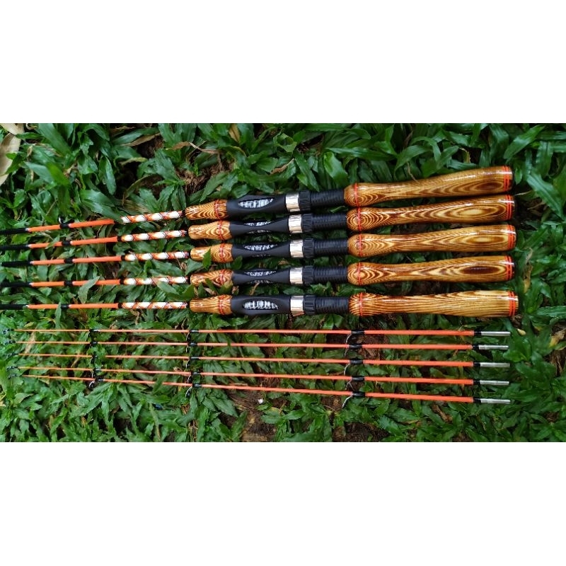paket isi 4 joran udang / ikan bahan carbon panjang 120-135 cm