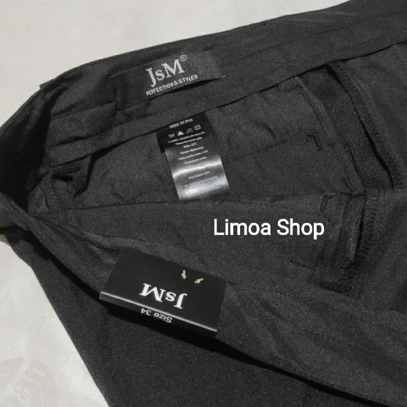 Celana Pria Formal JsM Regular Hitam JM 04