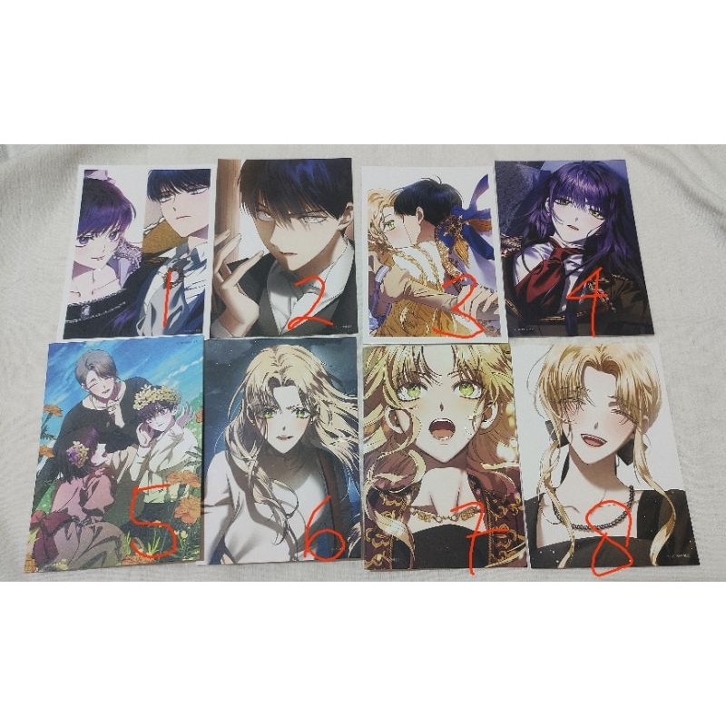I wanna be u / your throne official postcard medeia psyche iaros webtoon manhwa merch postcard