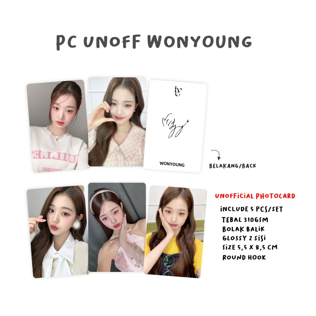 [2 SISI] Photocard Ive Selca Unofficial