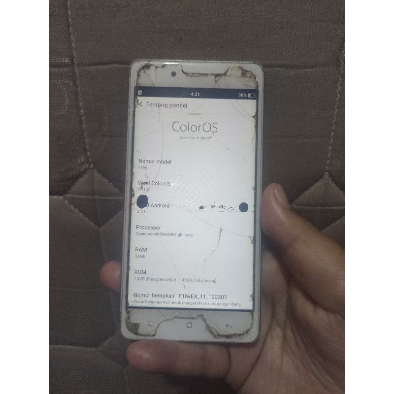 Oppo f1fw Ram 3/16gb