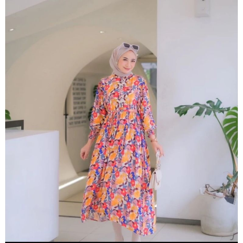 Midi Dress Rayon Premium // Midi Dress Busui Rayon Premium