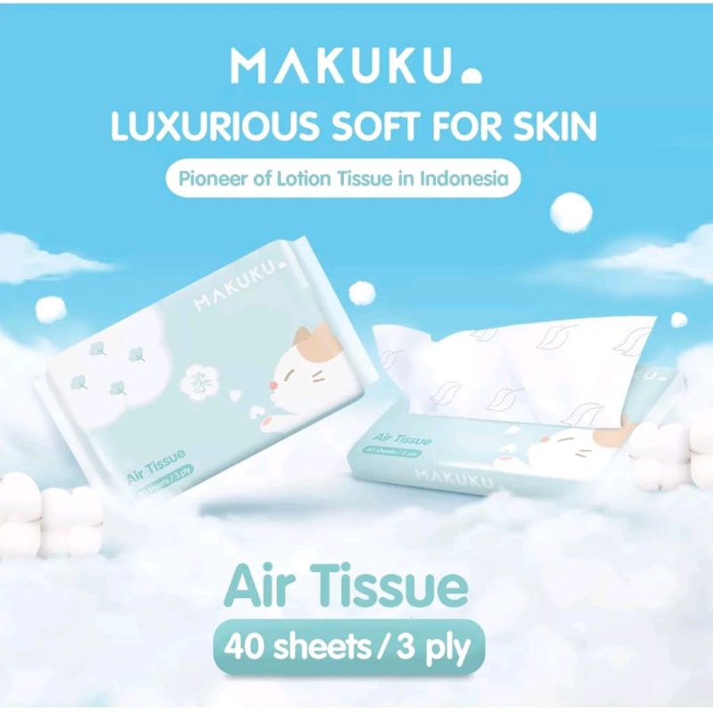 MAKUKU Air Tissue (Tissue bayi dan wajah)