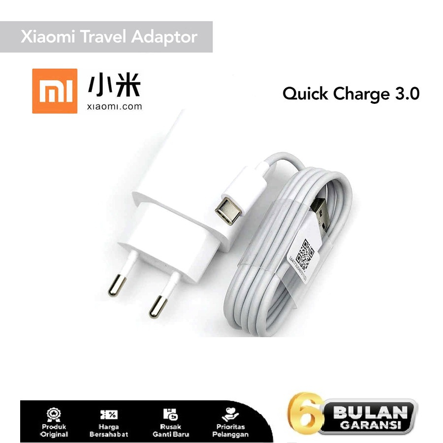 Charger Xiaomi Redmi Original 18 Watt Type C