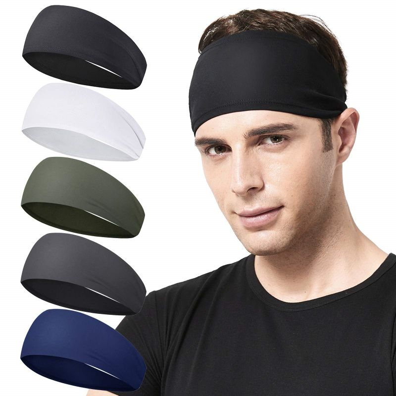 Headband Sport / Ikat Kepala Running Olahraga / Elastic Sweatband Gym Yoga Pria Wanita Headband Olahraga