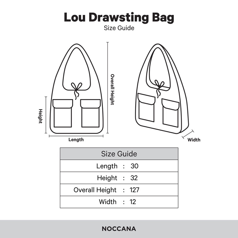 Lou Drawsting Bag Noccana x Khaila