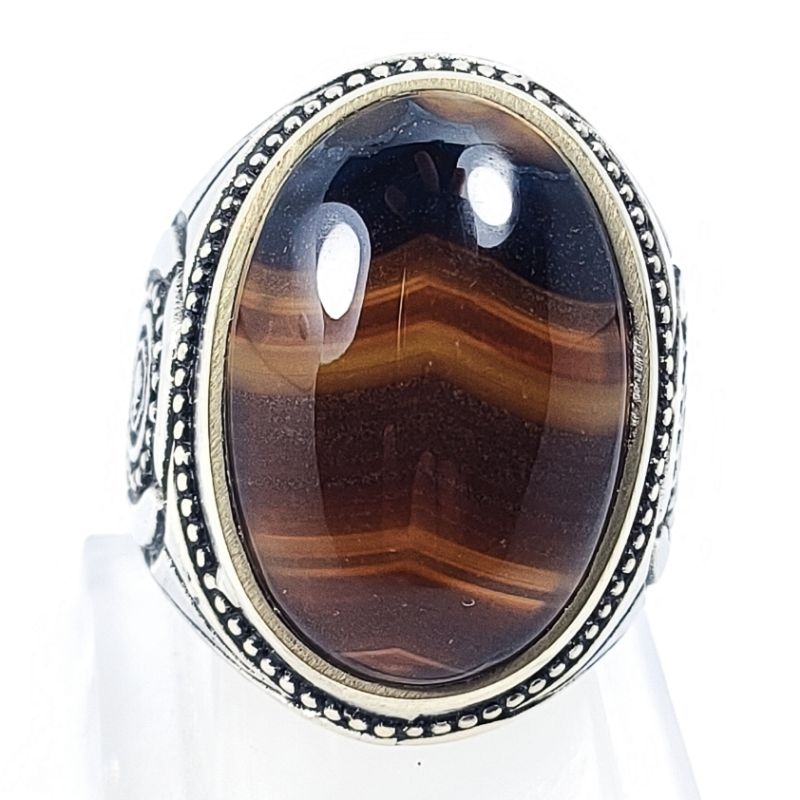 BATU CINCIN JUNJUNG DERAJAT NATURAL PICTURE AGATE KODE 02517