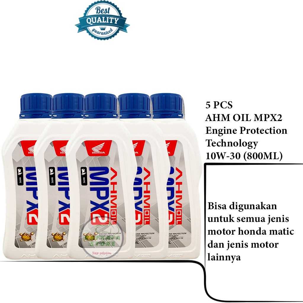 PAKET USAHA-OLI AHM MPX 2 &amp; OLI AHM SPX 2 OLI MATIC 800ML (5PCS)