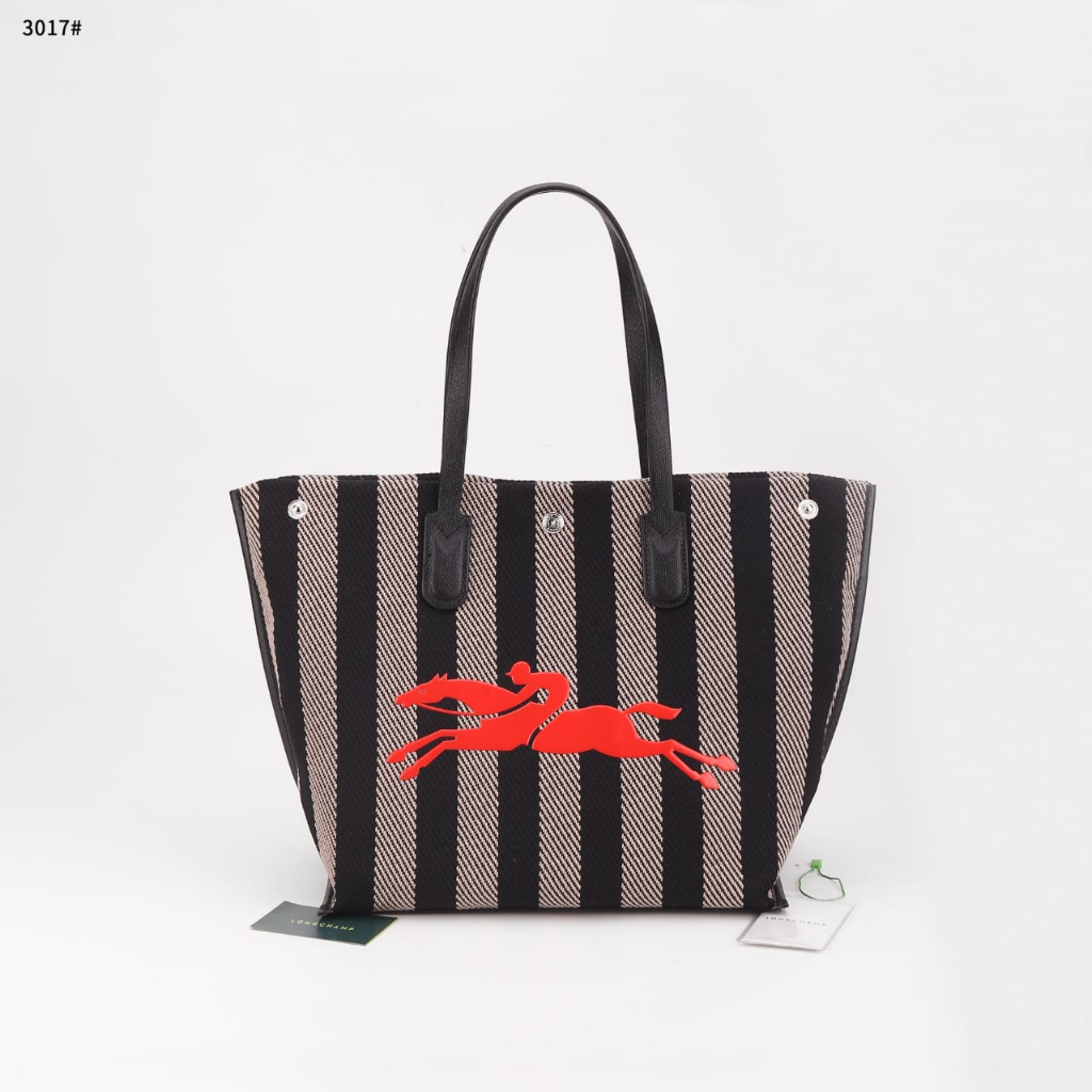 LC Essential Stripe Recycled Cotton Tote Bag's 3017