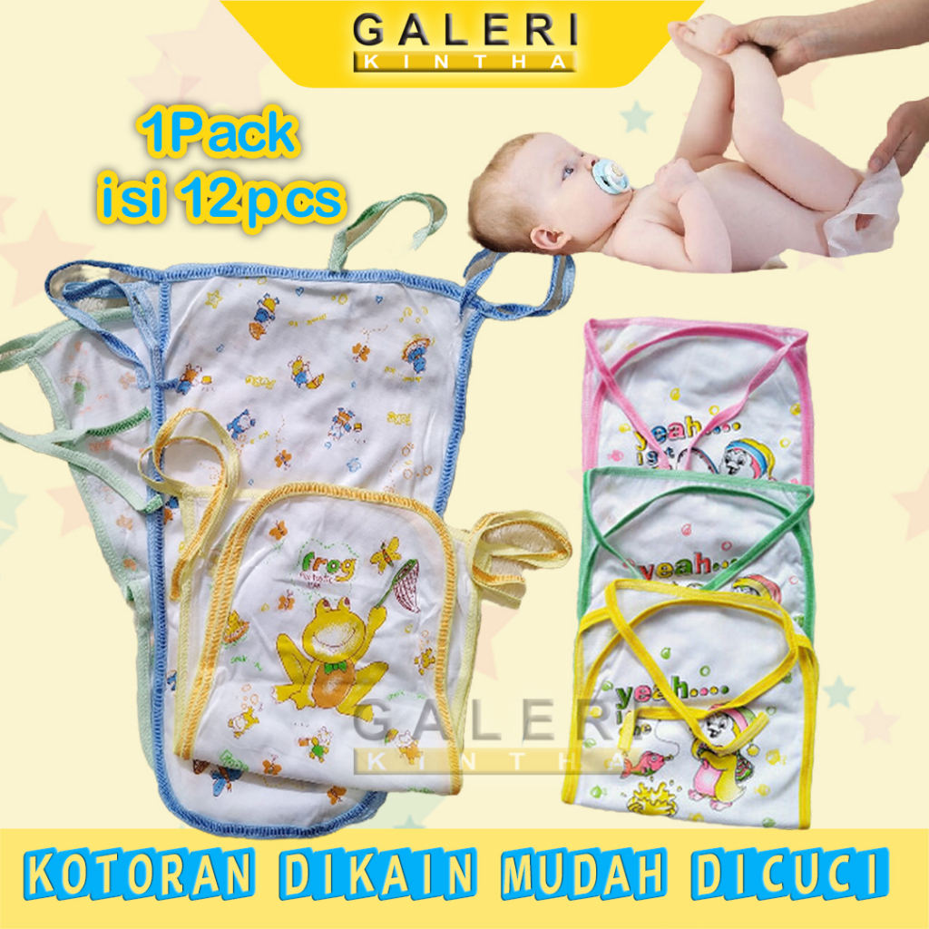 Popok Kain Bayi Newborn Tali Cuci Ulang