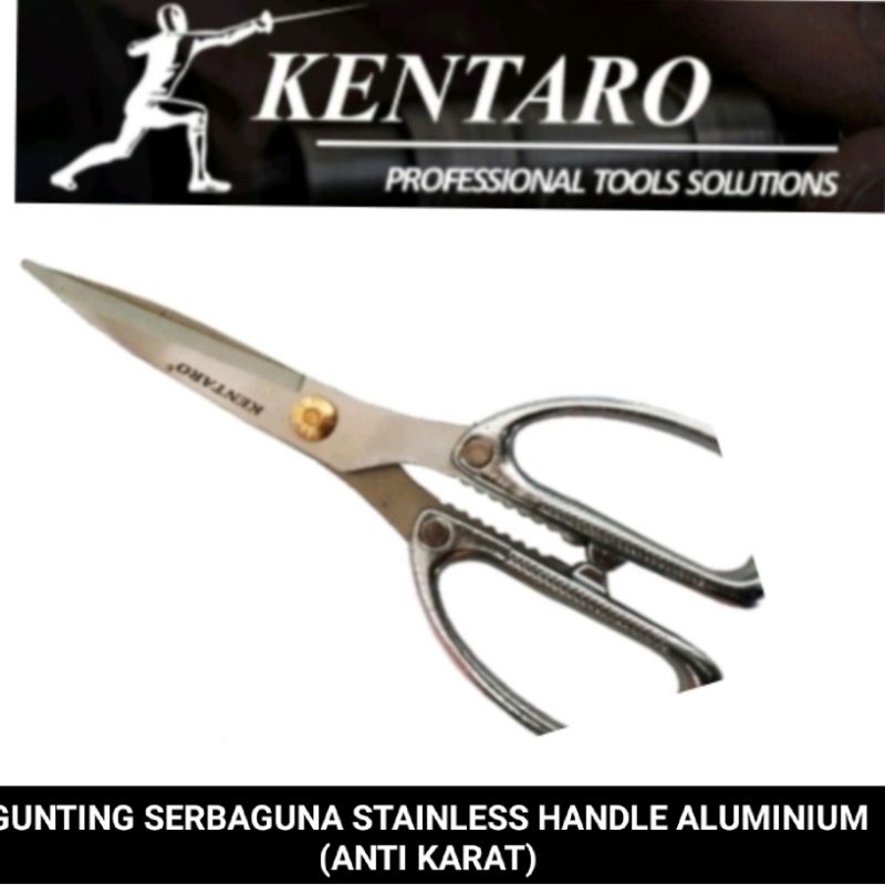 gunting serbaguna type KTR-334 Stainles (anti karat) kentaro Japan quality