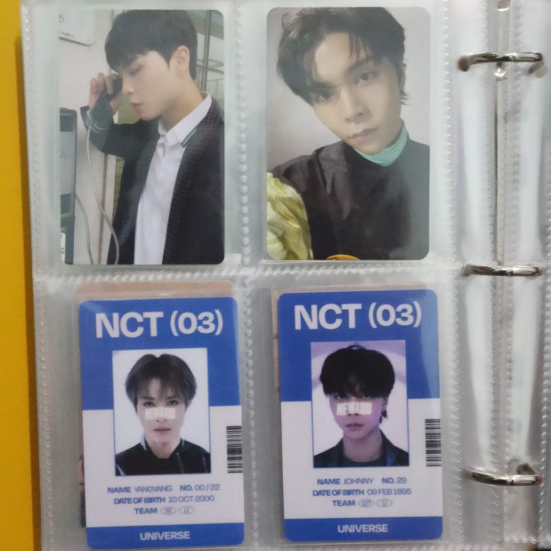 [READY] PHOTOCARD NCT YANGYANG JOHNNY UNIVERSE ID STICKER DICON 101