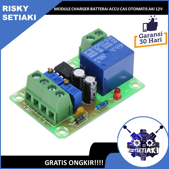 MODULE CHARGER BATTERAI ACCU MODUL CAS OTOMATIS AKI 12V DC ADJUSTABLE