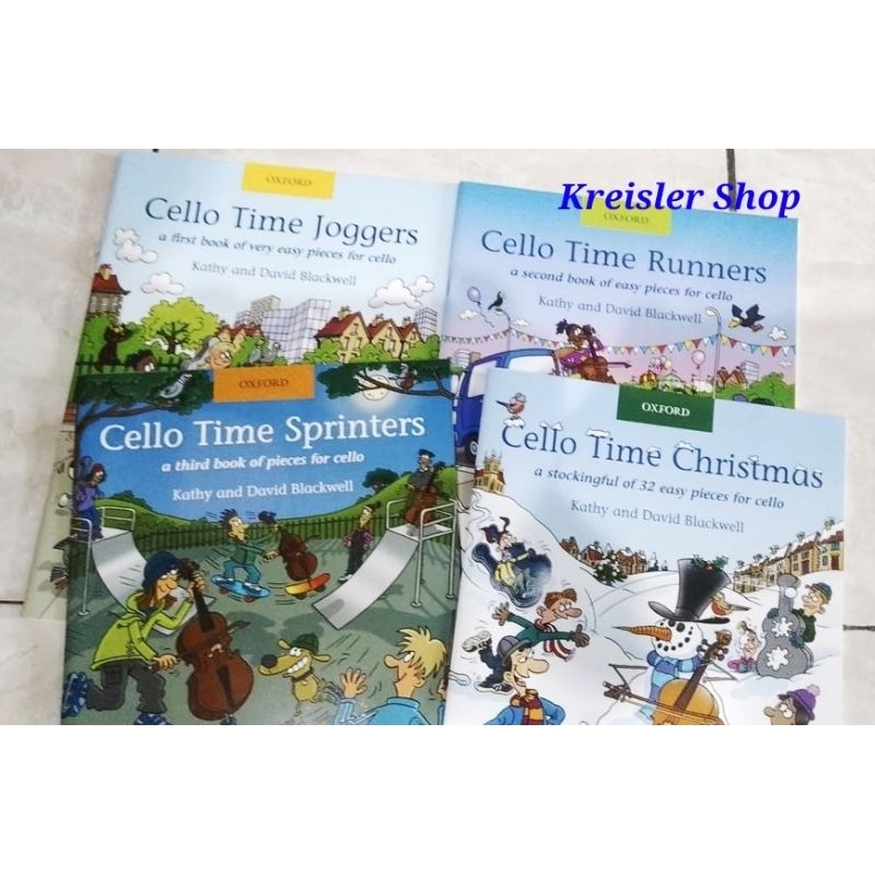 Cello Time Joggers Runners Sprinters buku CELLO by Kathy David Blackwell Beginner Cello Book