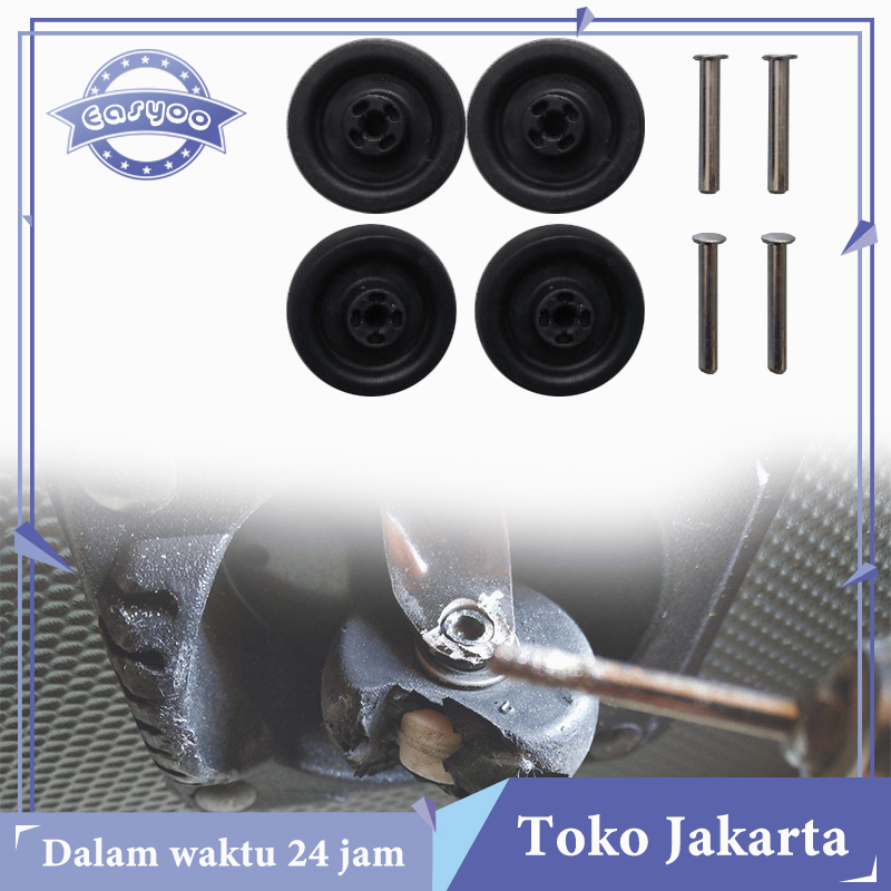 Isi 4pcs Kepingan Roda Koper Uk 4,9cm Roda Koper President Sparepart Koper Luggage Wheel