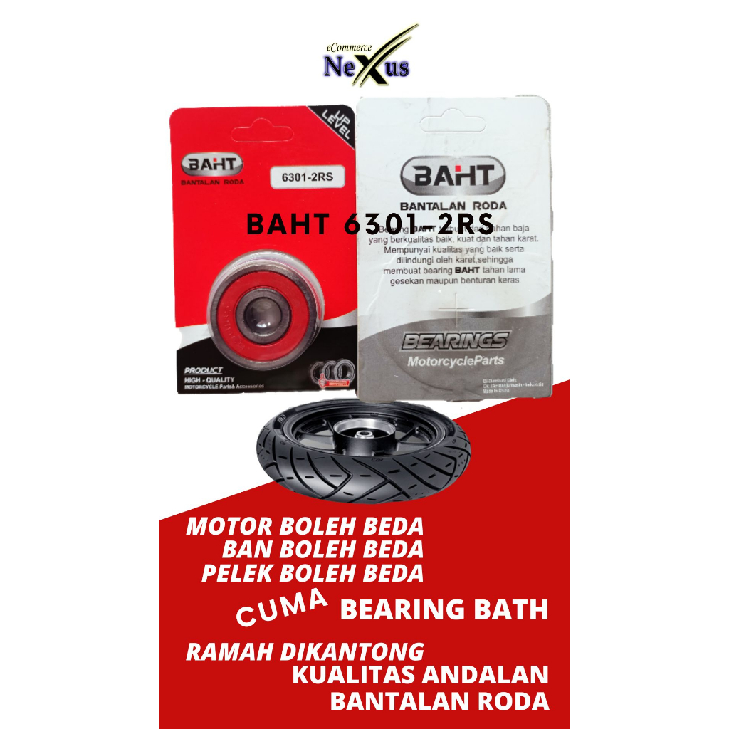 Laher Bearing Roda 6301 2RS BAHT