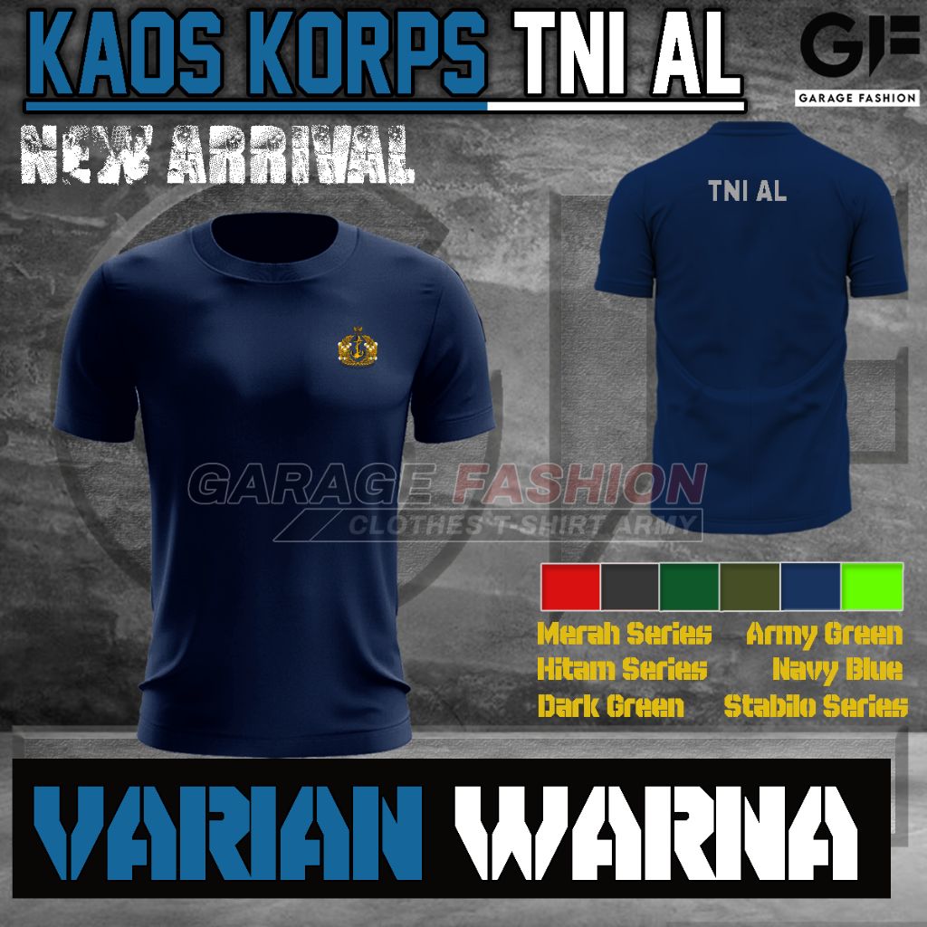 Kaos Jersey TNI AL / Baju TNI AL / Baju Olahraga TNI AL / Kaos Olahraga TNI AL / Bahan Dryfit / COD