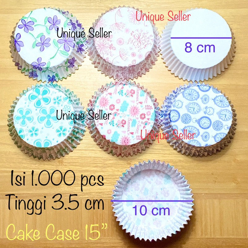 [1000 pcs] Paper Cup Cake Case 15” MOTIF FLORAL PUTIH POLOS Alas 8 cm / Kertas Alas Donat 8 cm 8cm 15cm / Paper Cup Case Kue 15 / Kertas Cup Cake Case Motif Floral 15 / Cupcake Case Warna 150 mm / Kertas Cup Cake Cupcake Case Floral