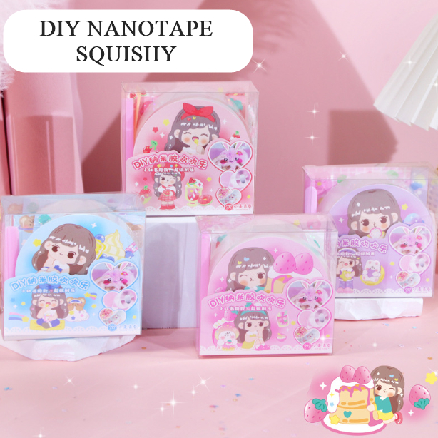 [ORGM] Mainan DIY Blow Bubble Squishy dari Nanotape Set